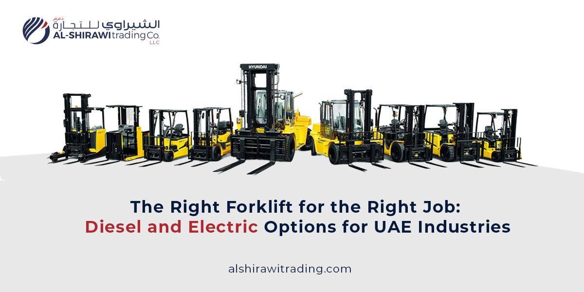 Diesel vs Electric Forklifts in UAE: Best Options for Heavy Loads and Warehouse Operations