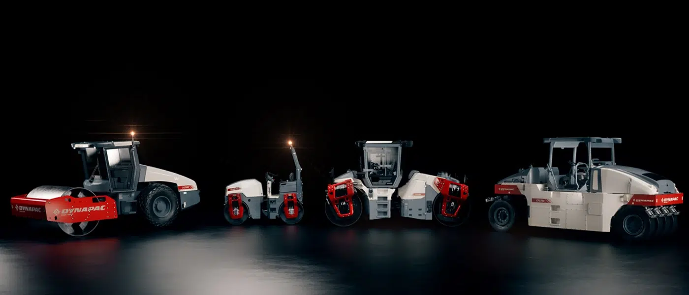 compactor machine for road construction