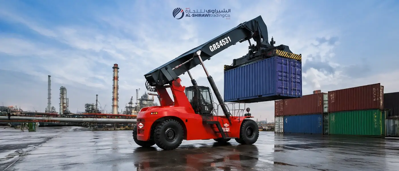 container handler operating at UAE port terminal